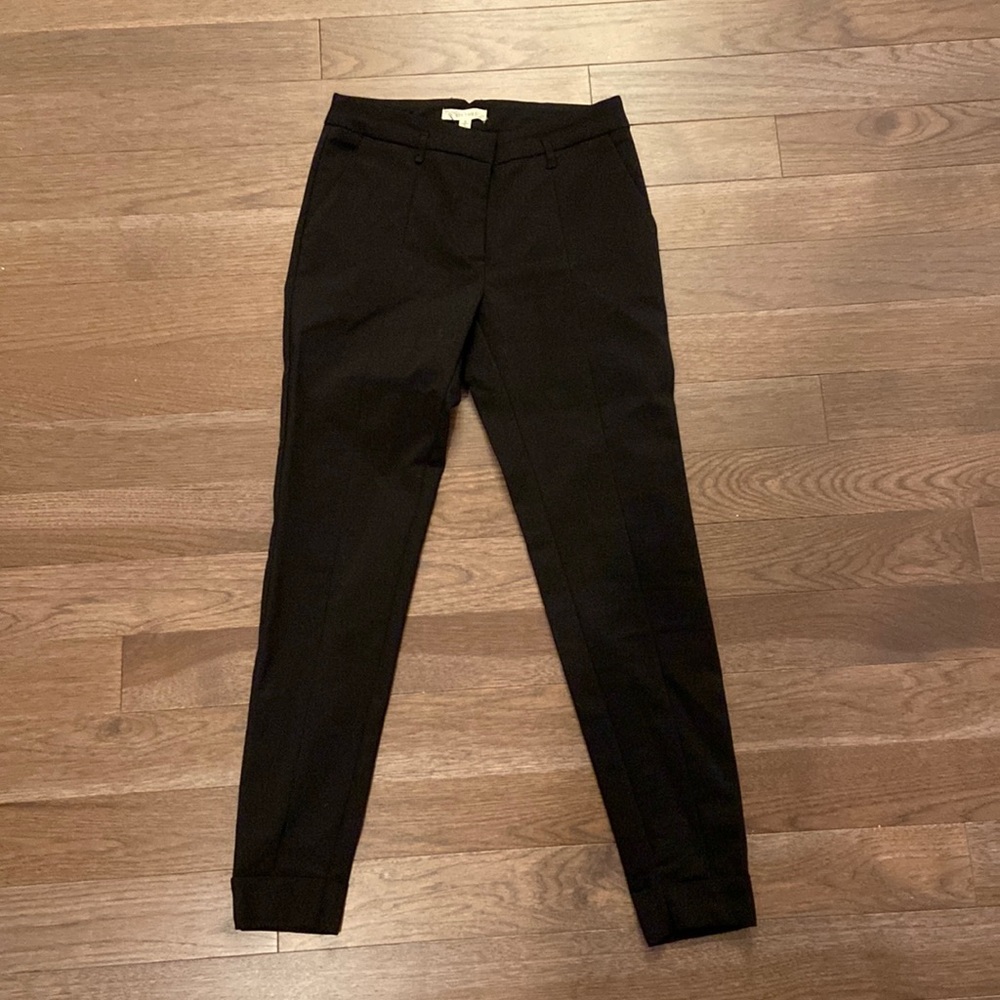 Black slim ankle trousers